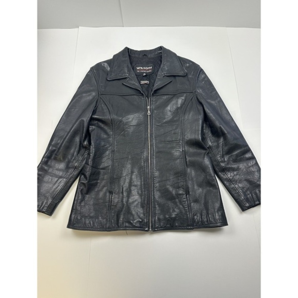 Wilsons Leather‎ Thinsulate Jacket Womens XL Black Full Zip